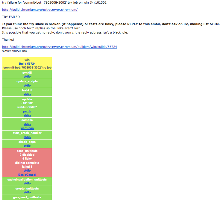 Chromium try server failure message